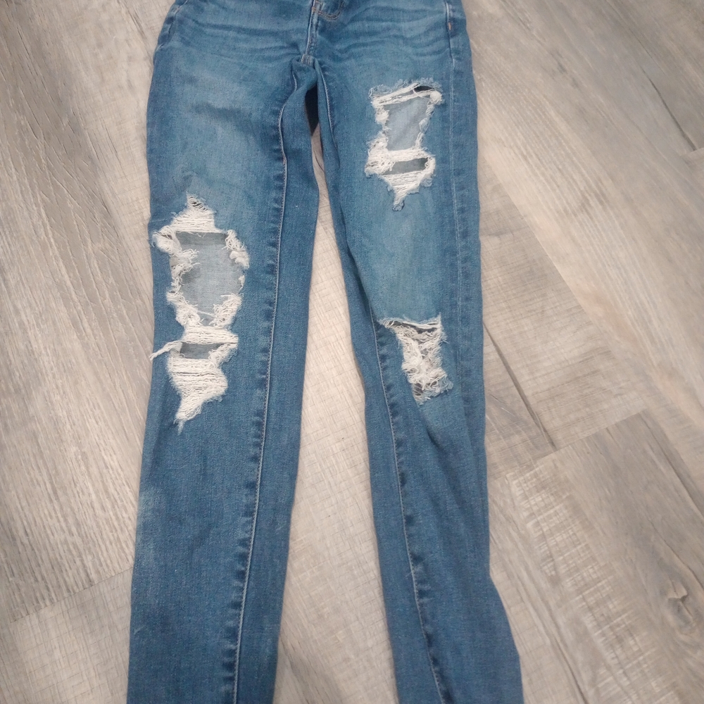 Distressed Blue Women's Jeans